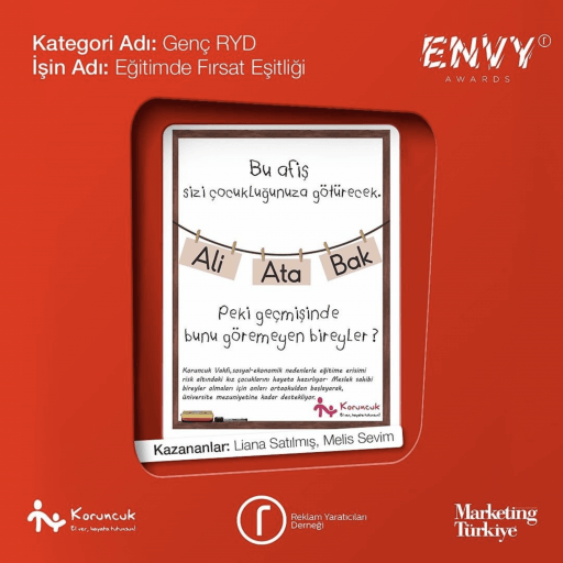 First Prize to KHAS Advertising Students in the Young RYD Category of Envy Awards